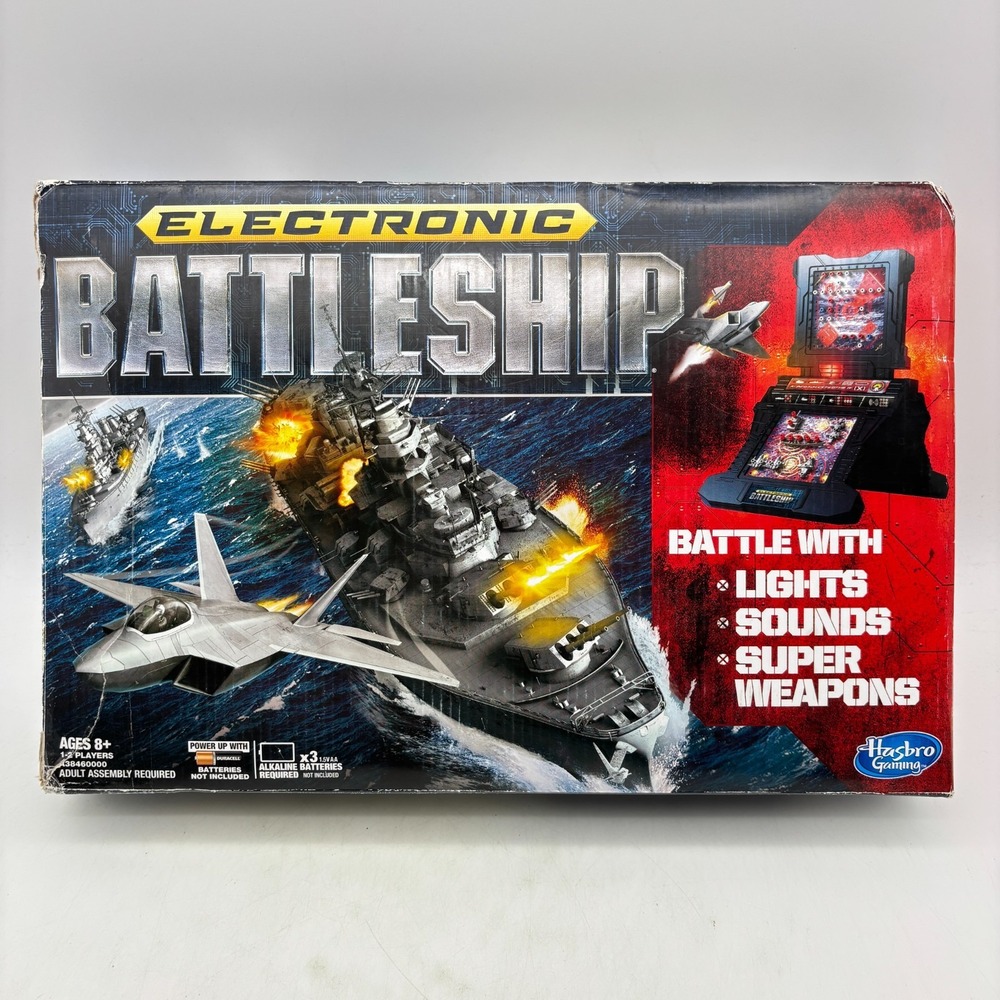 Electronic Battleship COMPLETE WORKS Hasbro Gaming 2012 War Battle Boats